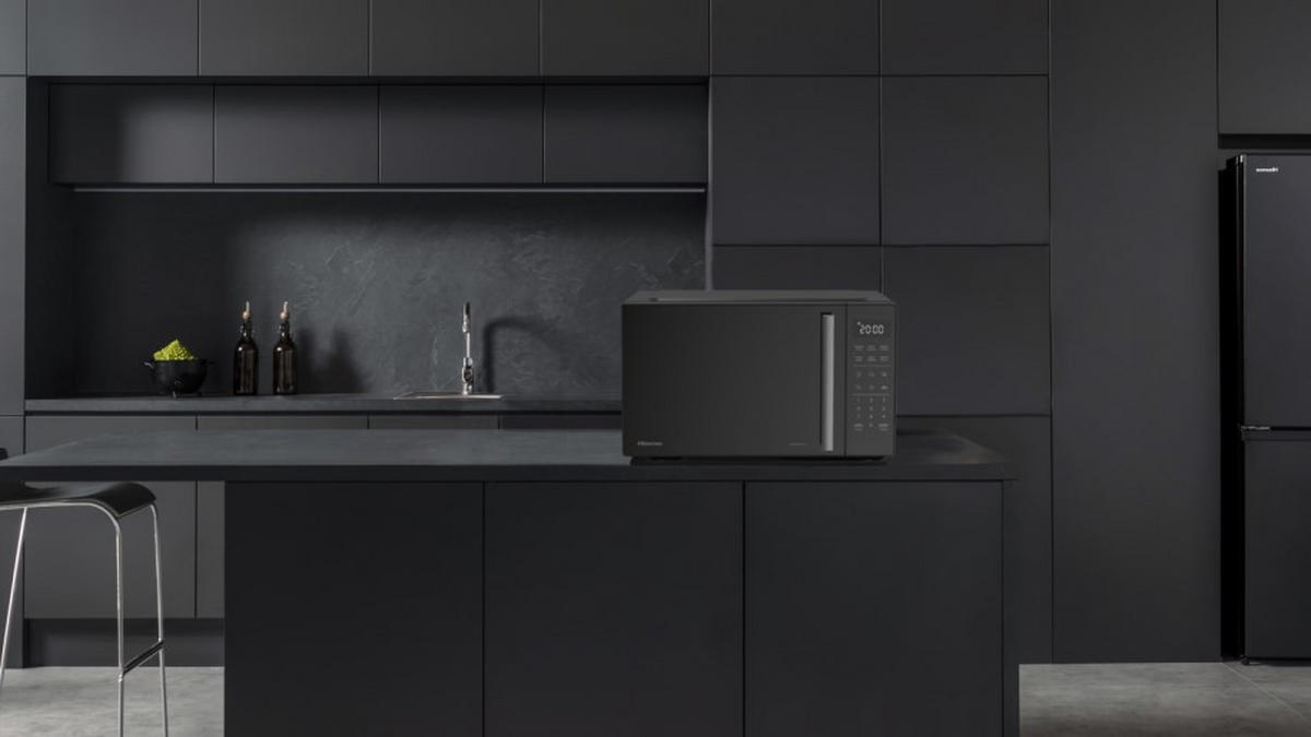 MIKROWELLE H23MOBS4HI  - Schwarz, MODERN, Metall (46,9/28/37,9cm) - Hisense