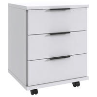 ROLLCONTAINER 52/40/38 cm  - Weiss/Schwarz, Design, Holzwerkstoff/Kunststoff (52/40/38cm) - Boxxx