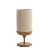 TISCHLEUCHTE Dania 22,5/50/22,5 cm  - Braun, Design, Kunststoff/Textil (22,5/50/22,5cm) - Light & Living