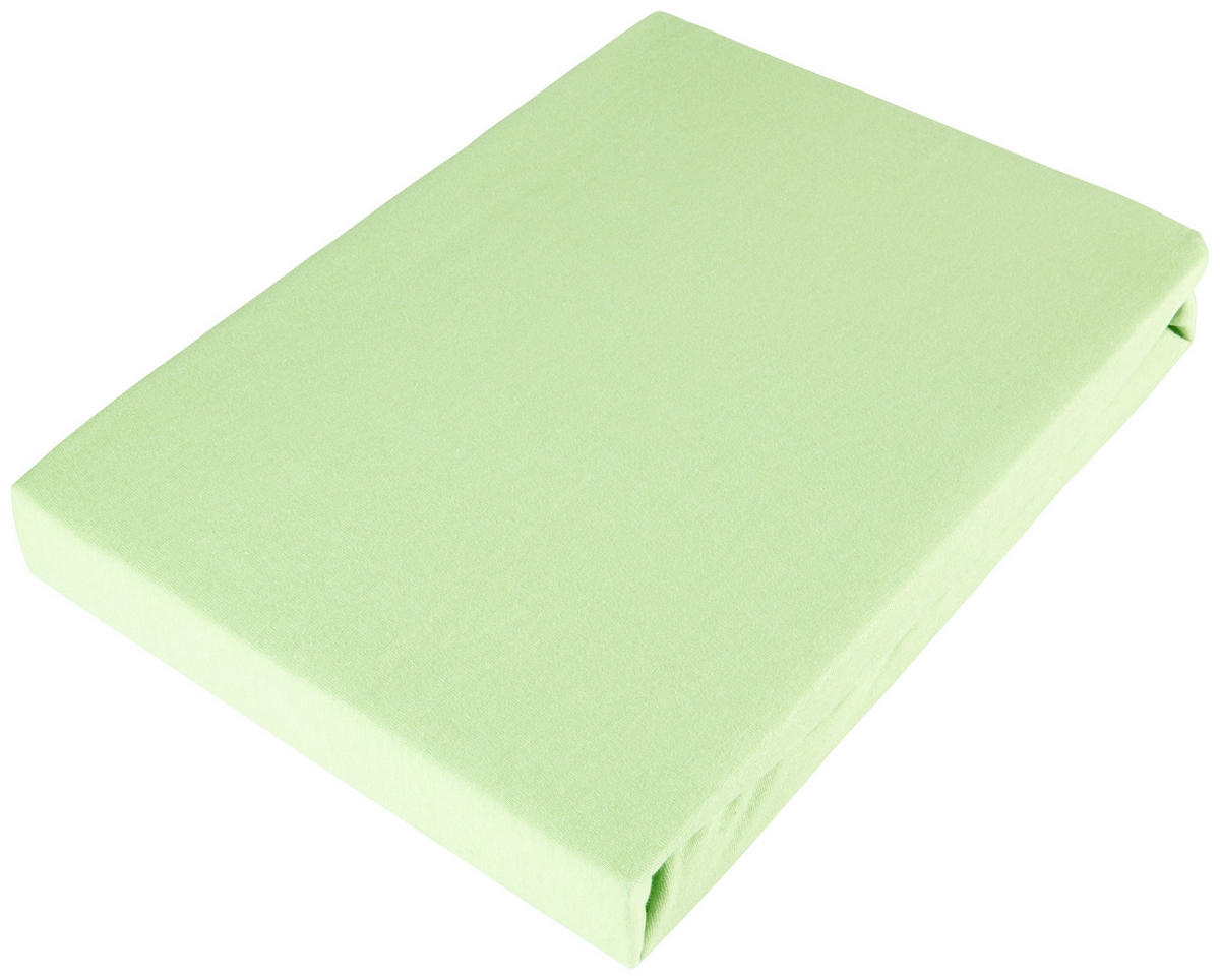 SPANNLEINTUCH 100/200 cm Jersey  - Grün, Basics, Textil (100/200cm) - Esposa