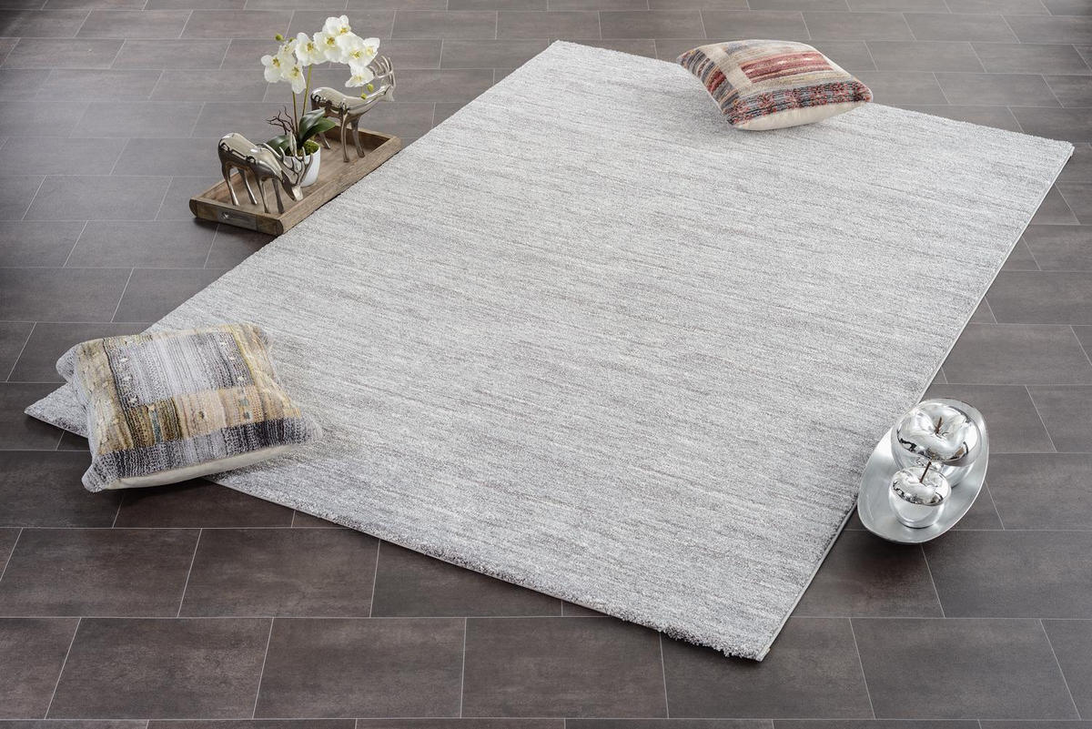 FLACHWEBETEPPICH 65/130 cm Sofi Lori Grau  - Grau, Design, Textil (65/130cm) - Novel