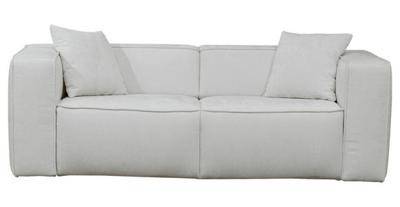 SCHLAFSOFA  in Chenille Hellgrau  - Hellgrau/Schwarz, Design, Kunststoff/Textil (227/74/105cm) - Novel