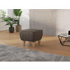 HOCKER Mikrofaser Braun  - Eichefarben/Braun, KONVENTIONELL, Holz/Textil (56/46/56cm) - Sit & More