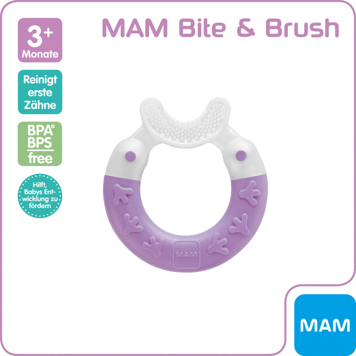 BEIßRING 3 Monat(e)  - Basics, Kunststoff (16,4/10,6/1,2cm) - MAM