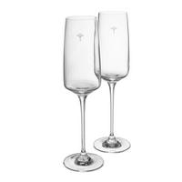 CHAMPAGNERGLAS Single Cornflower 250 ml 2-teilig  - Design, Glas (6,0/24,5cm) - Joop!