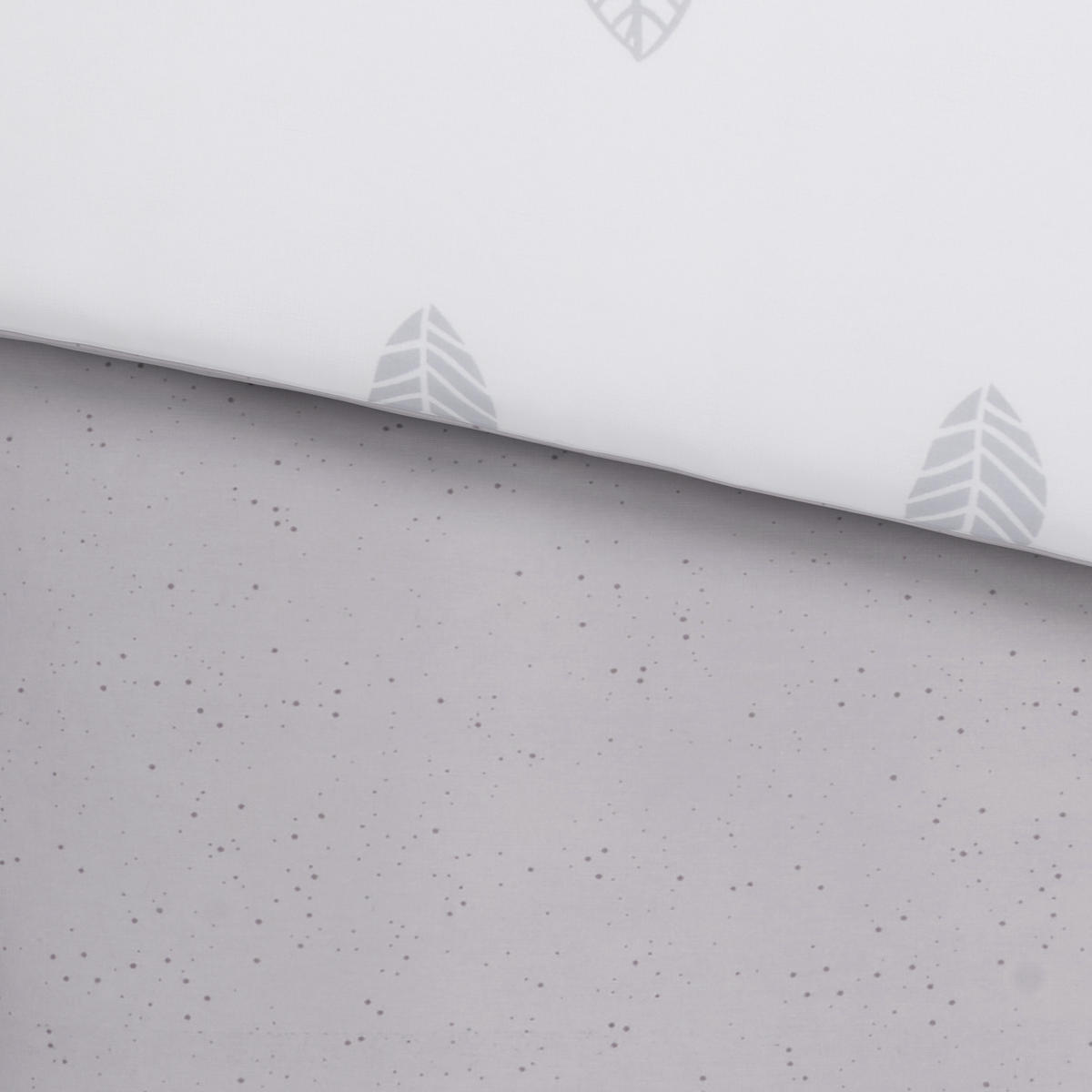 DETSKÁ POSTEĽNÁ BIELIZEŇ 100/135 cm  - sivá/biela, Basics, textil (100/135cm) - Avelia