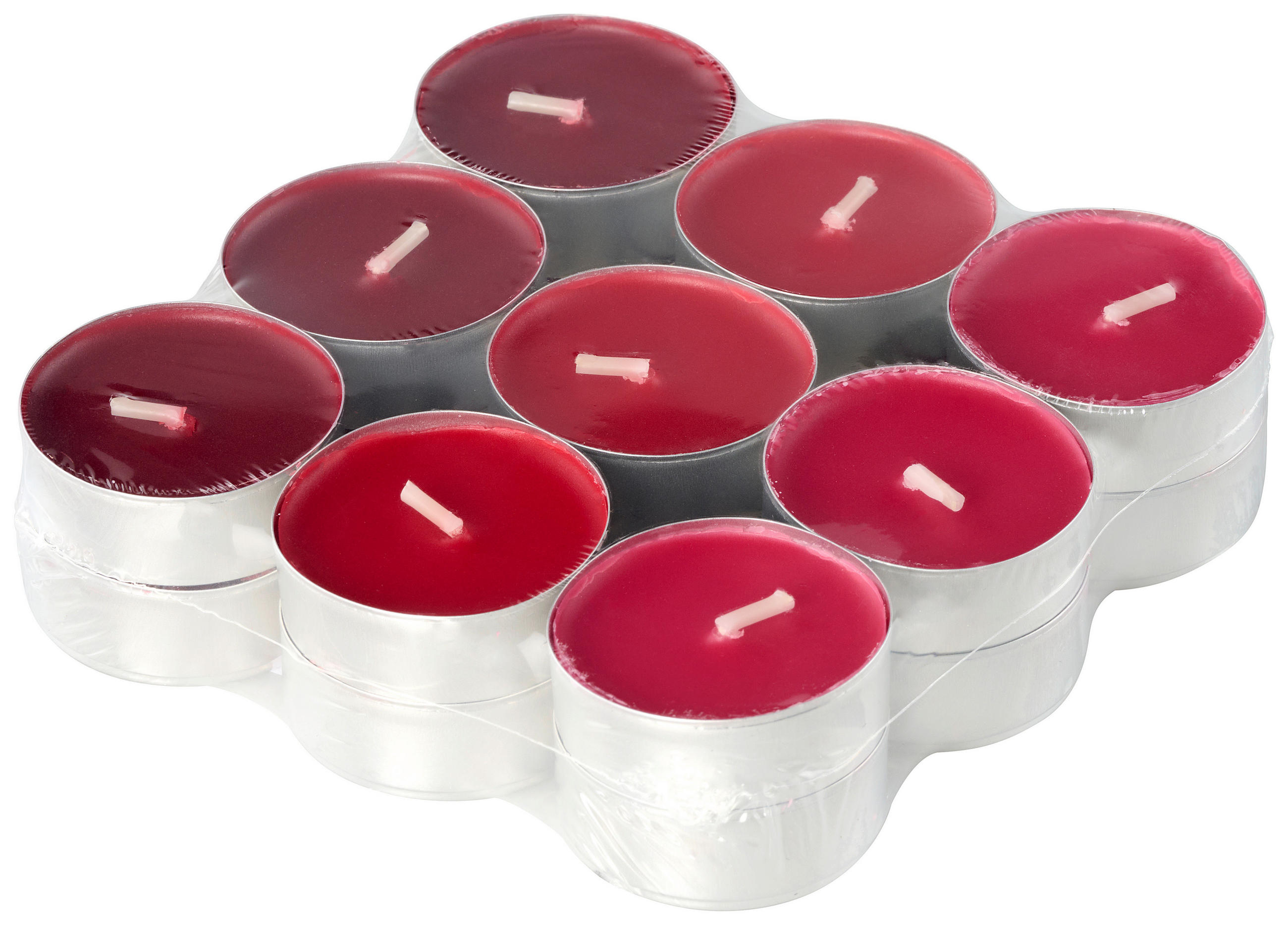 VÄRMELJUS SET 18 styck  - röd/bordeaux, Basics, metall/textil (11,4/2,9cm) - Best Price