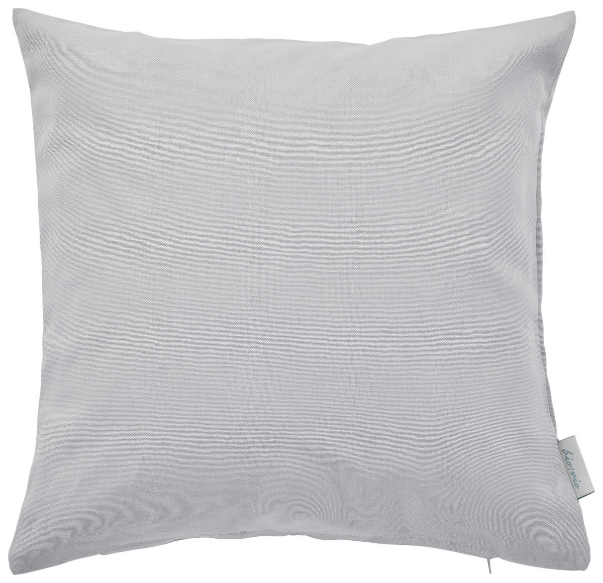 KISSENHÜLLE panama 40/40 cm  - Silberfarben/Hellgrau, Basics, Textil (40/40cm) - Bio:Vio