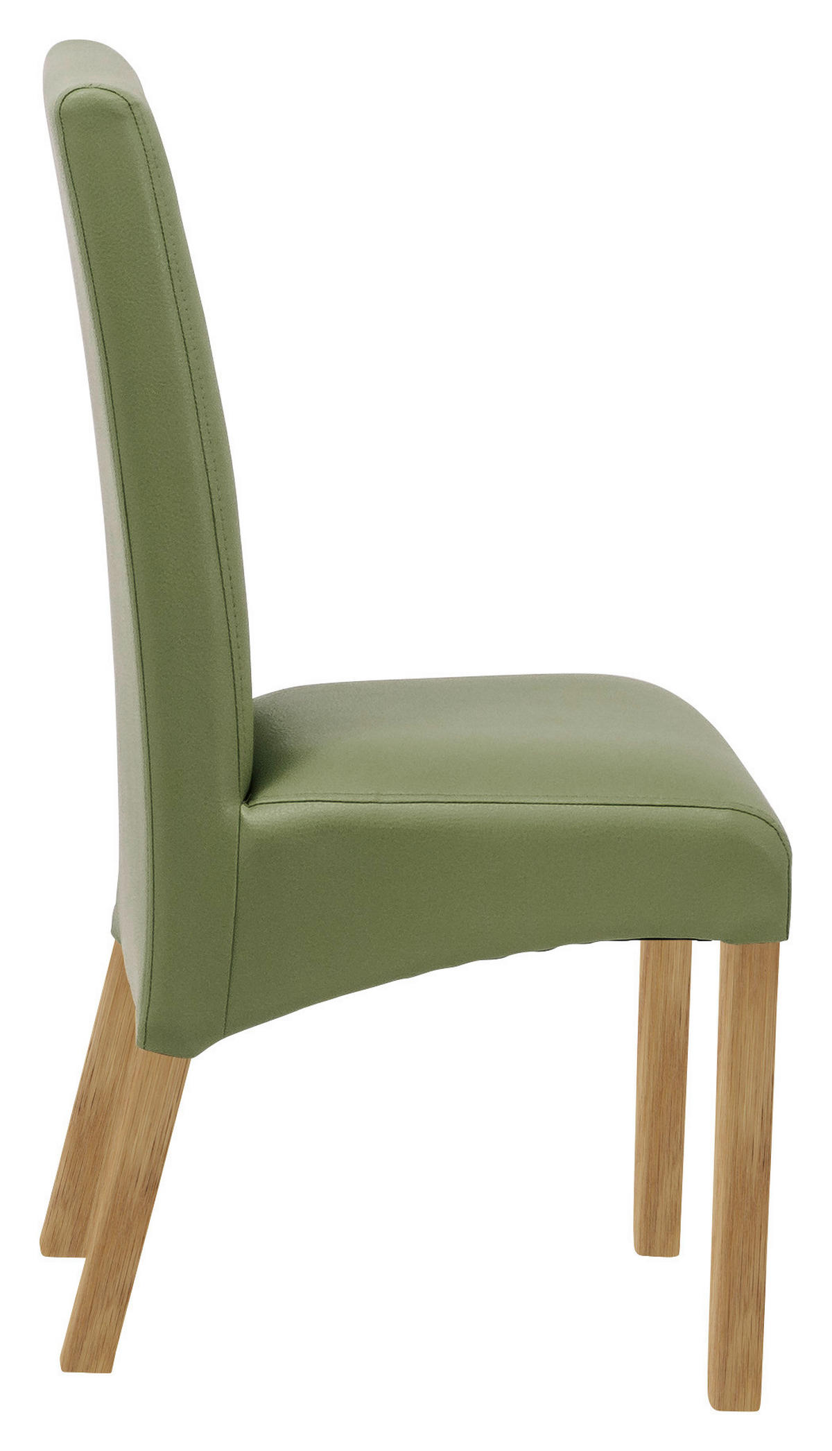 STUHL  in Lederlook Textil  - Dunkelgrün/Eichefarben, KONVENTIONELL, Holz/Textil (47/102/57cm) - Carryhome