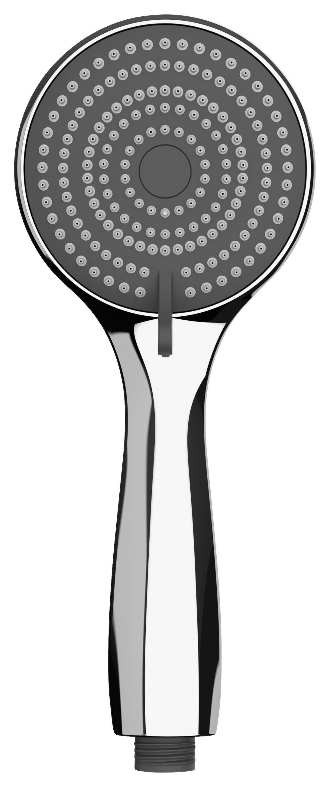 ZUHANYFEJ   - krómszínű, Basics, műanyag (9,5cm) - Wenko