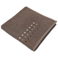 DUSCHHANDDUK QUATTRO 70/140 cm  - brun/taupe, Klassisk, textil (70/140cm) - Best Price