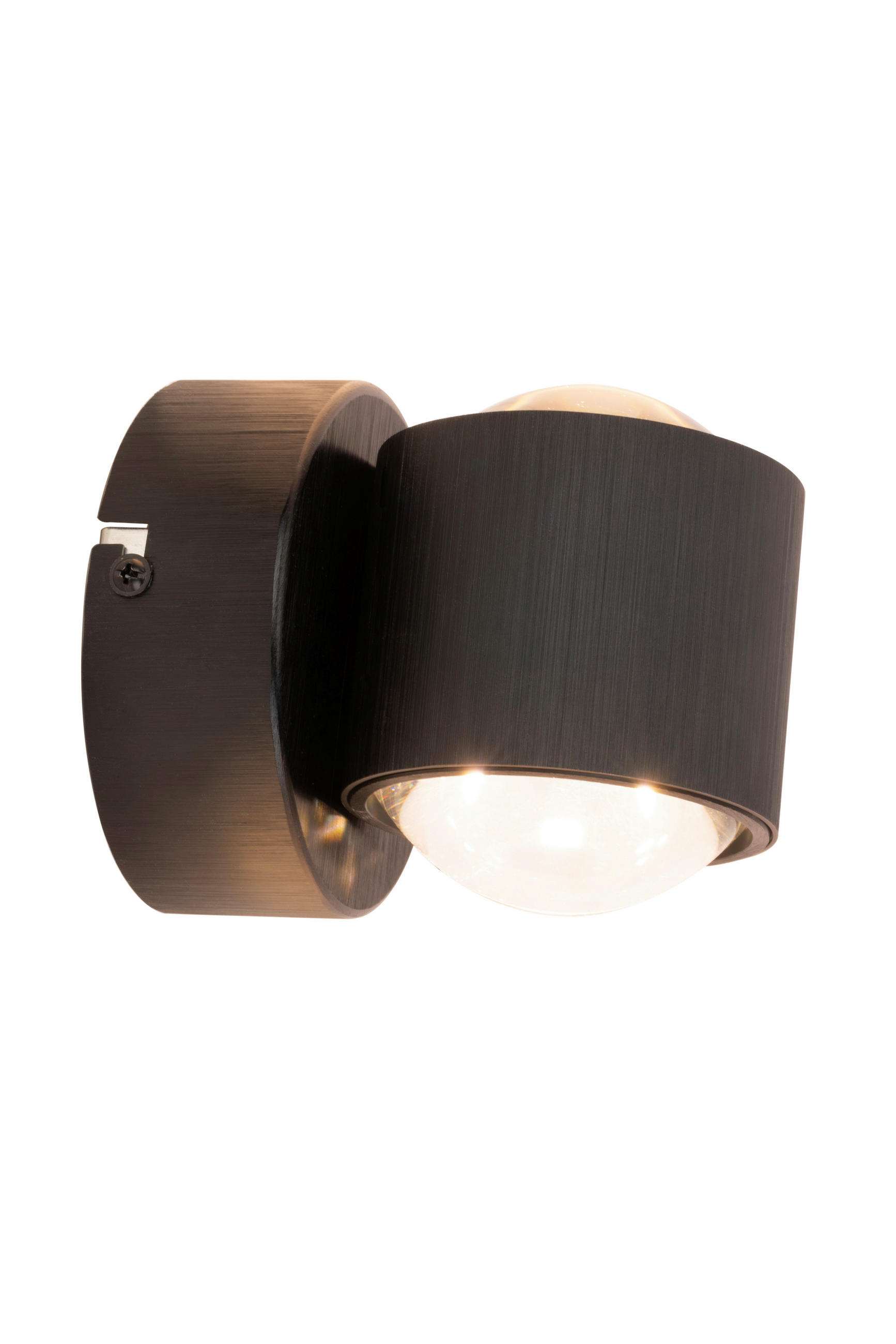 LED-WANDLEUCHTE 12/11 cm   - Schwarz, Design, Kunststoff/Metall (12/11cm) - Novel