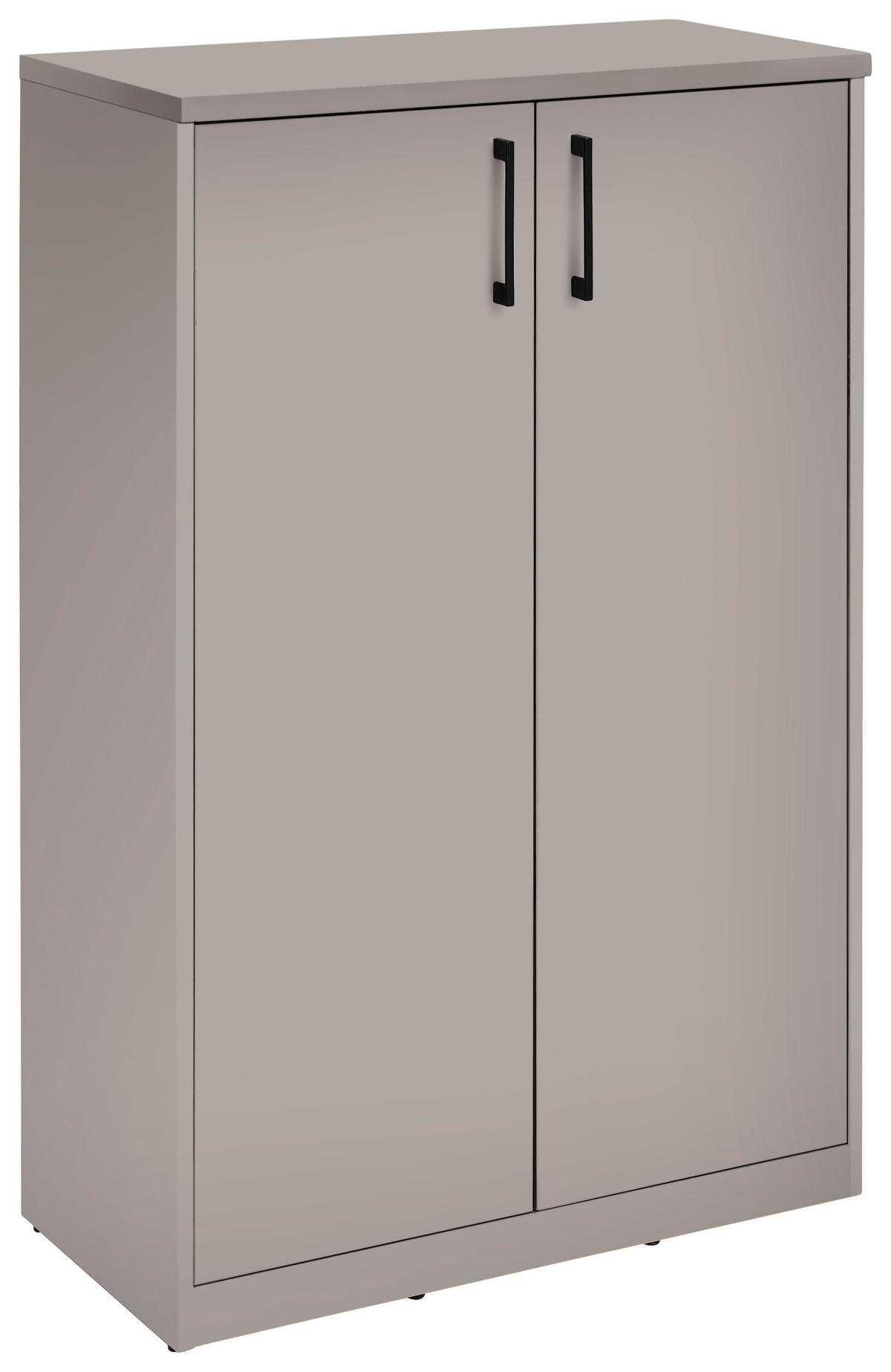 KOMMODE  in 72/110/36 cm  - Kaschmir/Schwarz, Basics, Holzwerkstoff/Kunststoff (72/110/36cm) - Xora