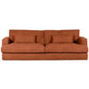 BIGSOFA in Cord Kupferfarben  - Schwarz/Kupferfarben, Romantik / Landhaus, Kunststoff/Textil (270/67/120cm) - Landscape
