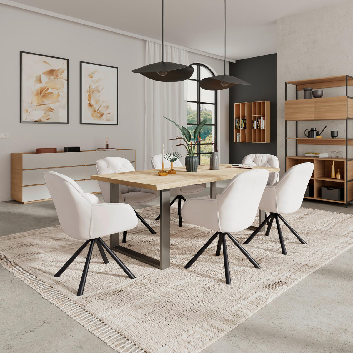 STOL MED ARMSTÖD järn sammet  - beige/svart, Klassisk, metall/textil (62/85/62cm) - Hom`in