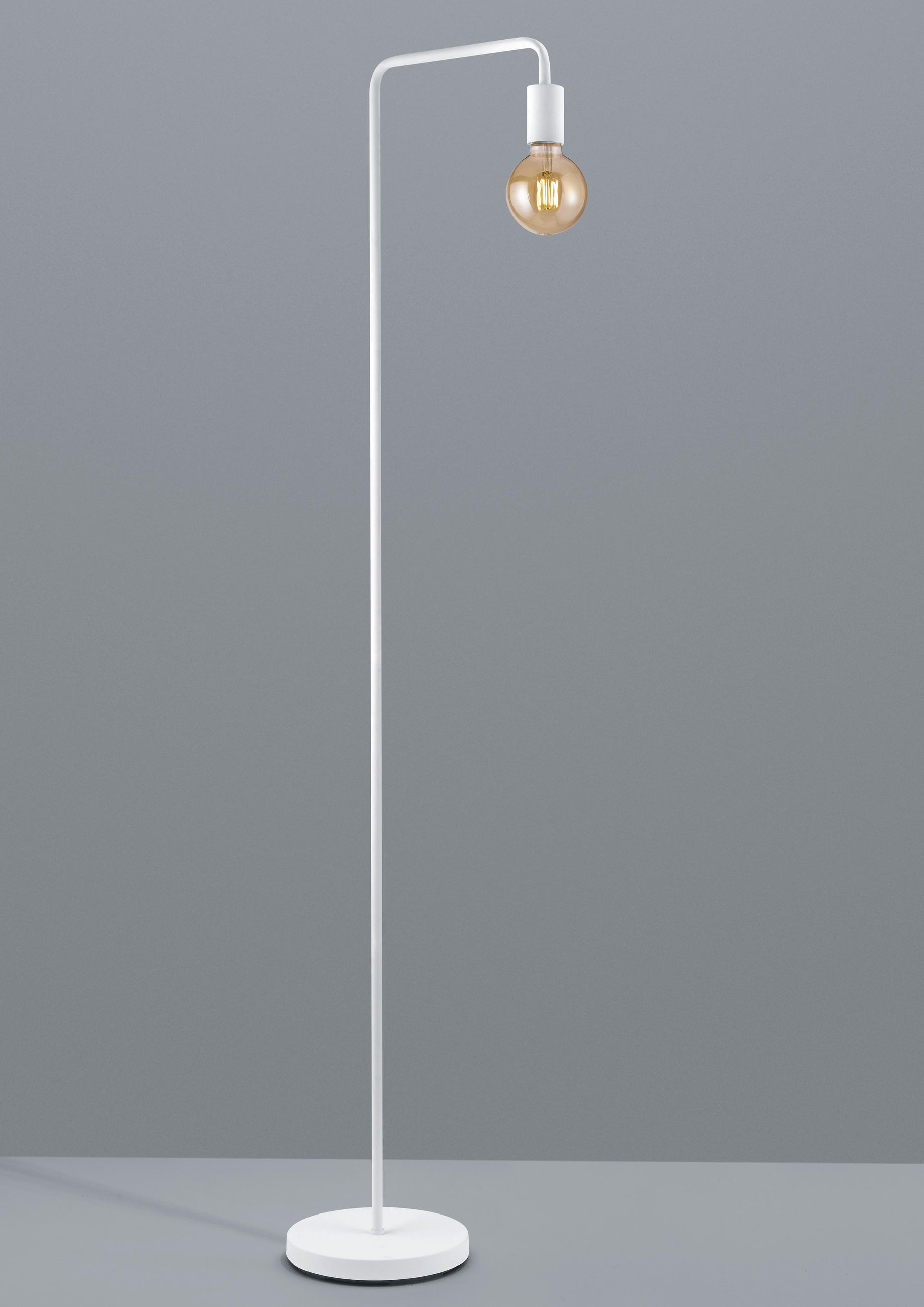 STEHLEUCHTE    - Weiß, Basics, Metall (149/23/39cm) - Trio Leuchten