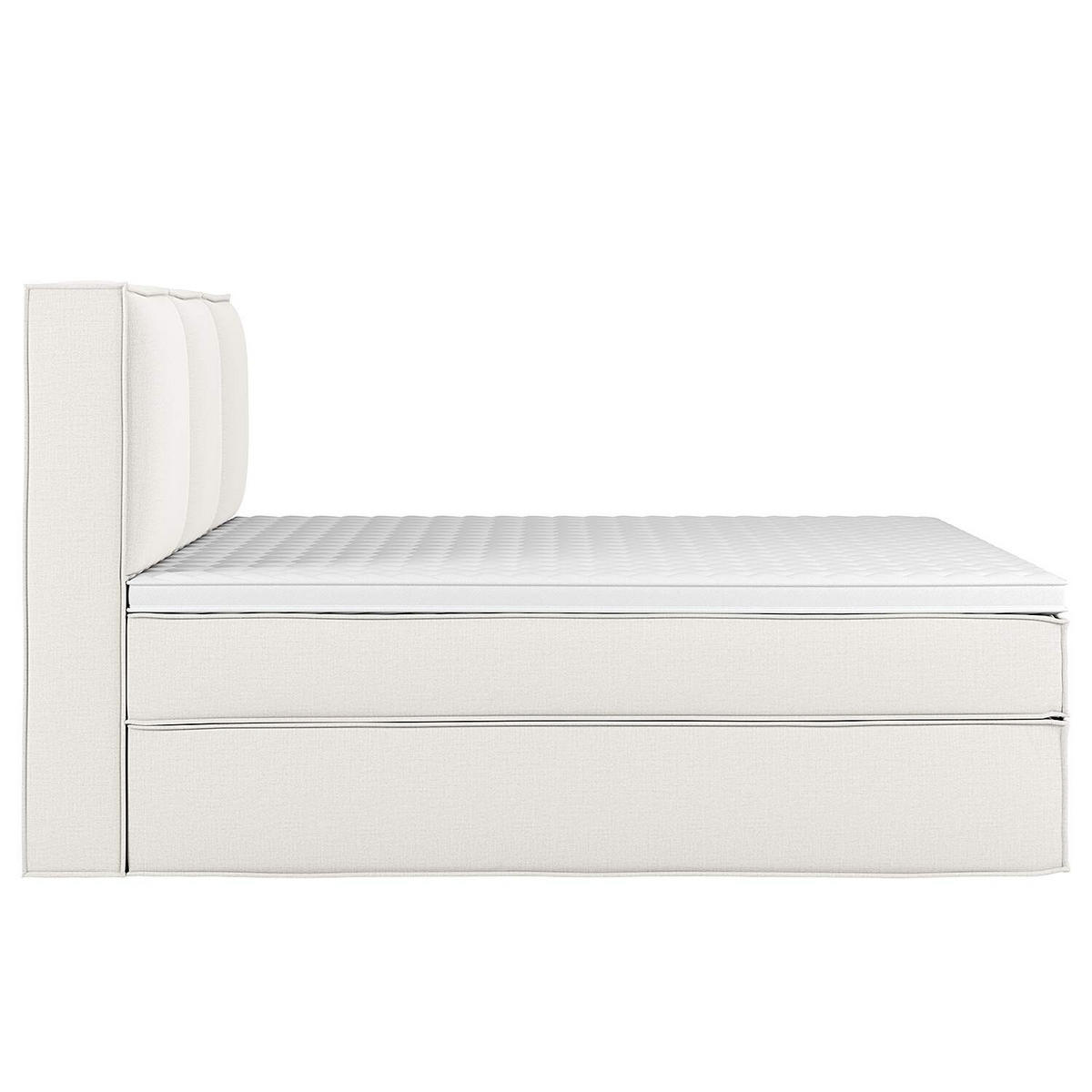 BOXSPRINGBETT 270/220 cm  in Creme  - Creme, Design, Textil (270/220cm) - home24