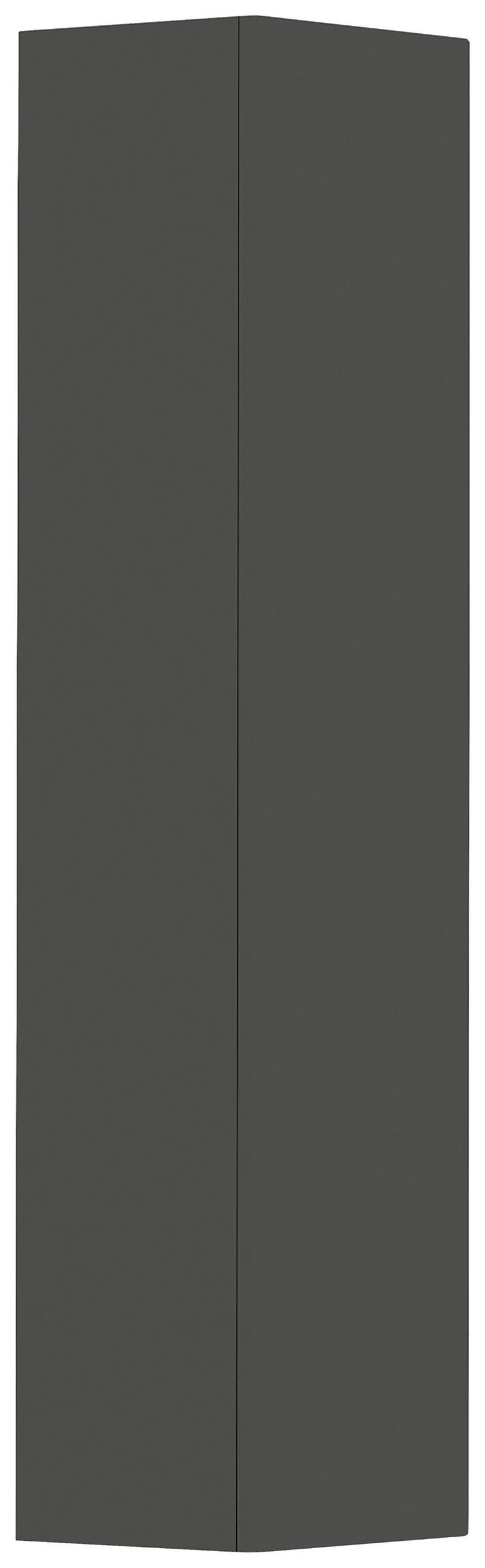 GARDEROBENSCHRANK in 40/165/33 cm - Anthrazit, Design, Holzwerkstoff (40/165/33cm) - Moderano