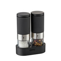 SALZ- UND PFEFFERMÜHLE    - Edelstahlfarben/Transparent, Basics, Glas/Keramik (7/3,6/9,2cm) - Gefu