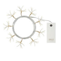 LICHTERKETTE 120 cm  - Silberfarben, KONVENTIONELL, Metall (120cm)