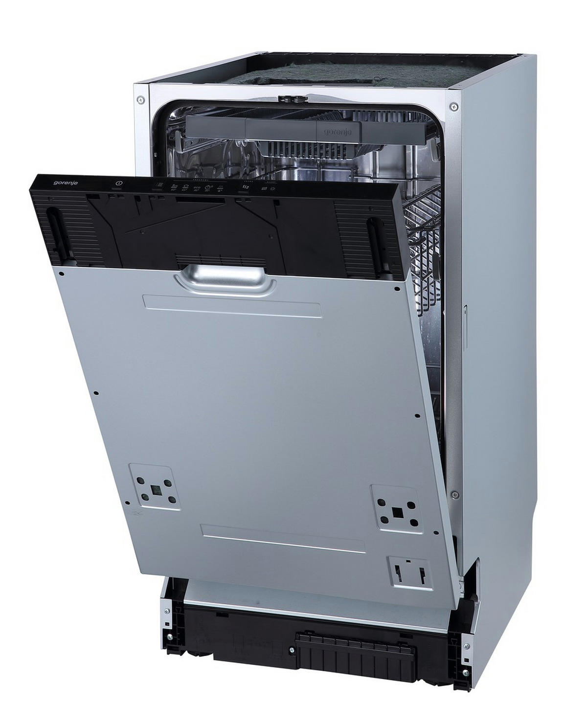 GESCHIRRSPÜLER GV520E10  - Edelstahlfarben/Schwarz, Basics, Metall (44,8/81,5/55cm) - Gorenje