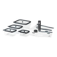 VAKUUMIERSET Vakuum  - Transparent/Schwarz, Basics, Glas/Kunststoff (32/25,5/17cm) - CHEF CUISINE
