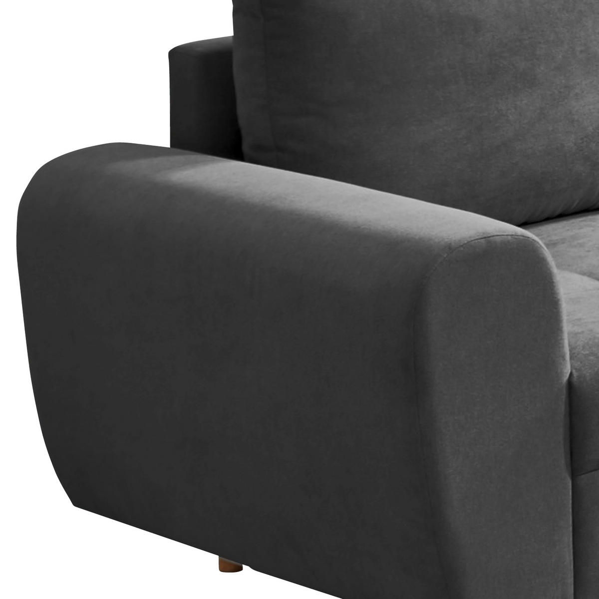 KUTNA GARNITURA tekstil, drvni materijal  antracit   - boje bora/antracit, Konvencionalno, drvni materijal/tekstil (249/175cm) - MID.YOU