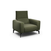SESSEL Chenille Waldgrün    - Waldgrün/Schwarz, Design, Textil/Metall (110/85/86-94cm) - SENSOO