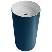 WASCHBECKEN 43,7/86,5/43,7 cm  - Blau/Weiß, Basics, Stein (43,7/86,5/43,7cm) - Dieter Knoll