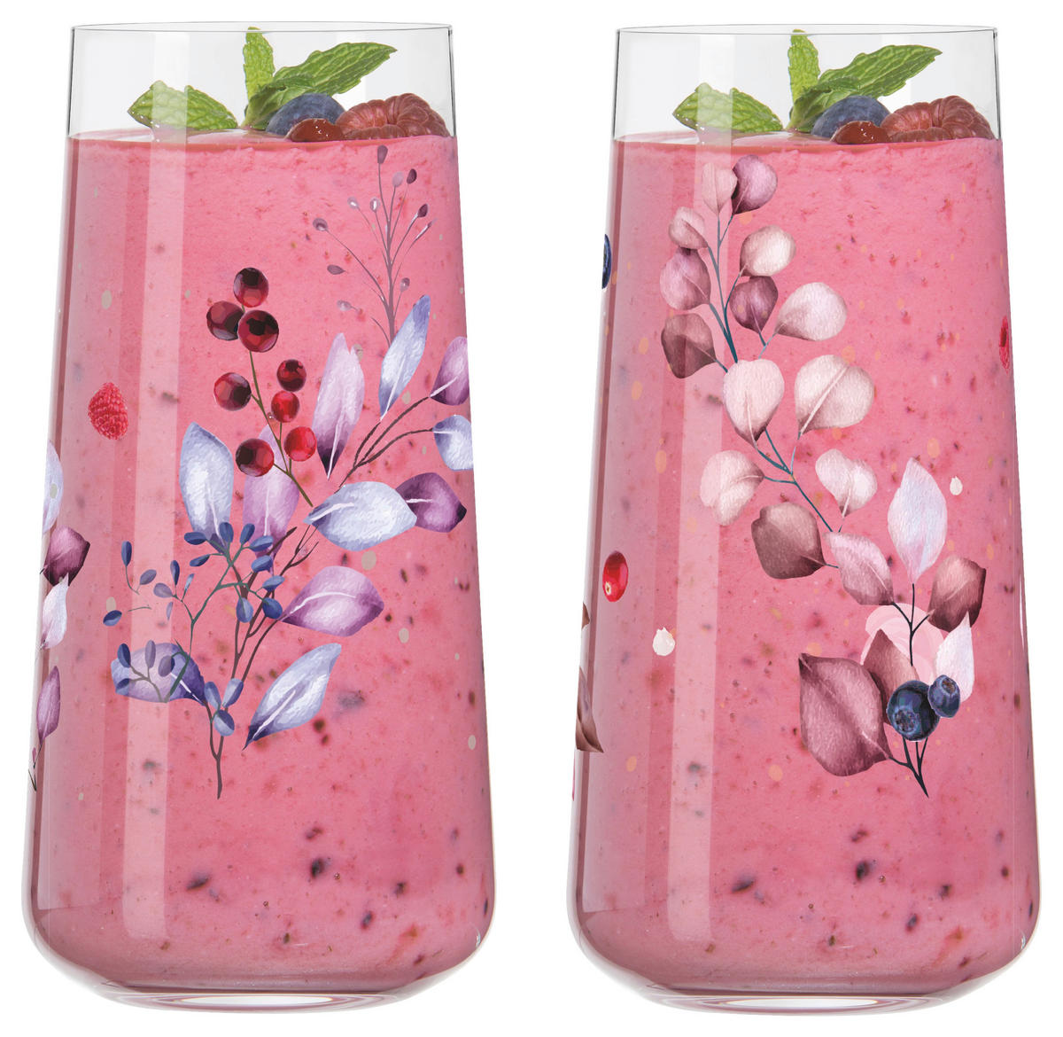 LONGDRINKGLAS 614 ml 2-teilig  - Pink/Lila, LIFESTYLE, Glas (614ml) - Ritzenhoff