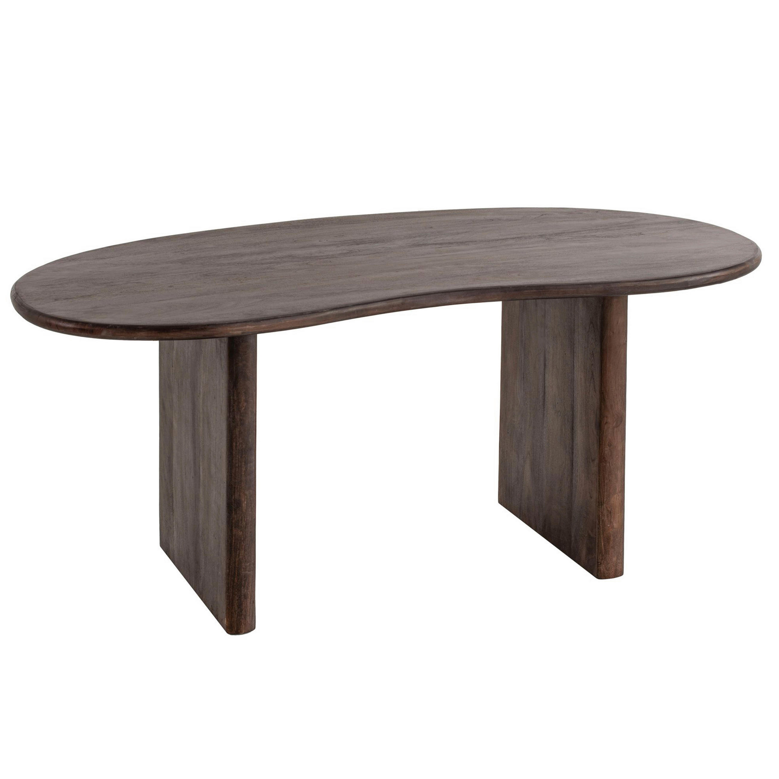 PSACÍ STŮL, tmavě hnědá, 180/90/75 cm - tmavě hnědá, Design, dřevo (180/90/75cm) - MID.YOU