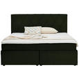 BOXSPRINGBETT 180/200 cm  in Grün  - Schwarz/Grün, Design, Kunststoff/Textil (180/200cm) - Xora