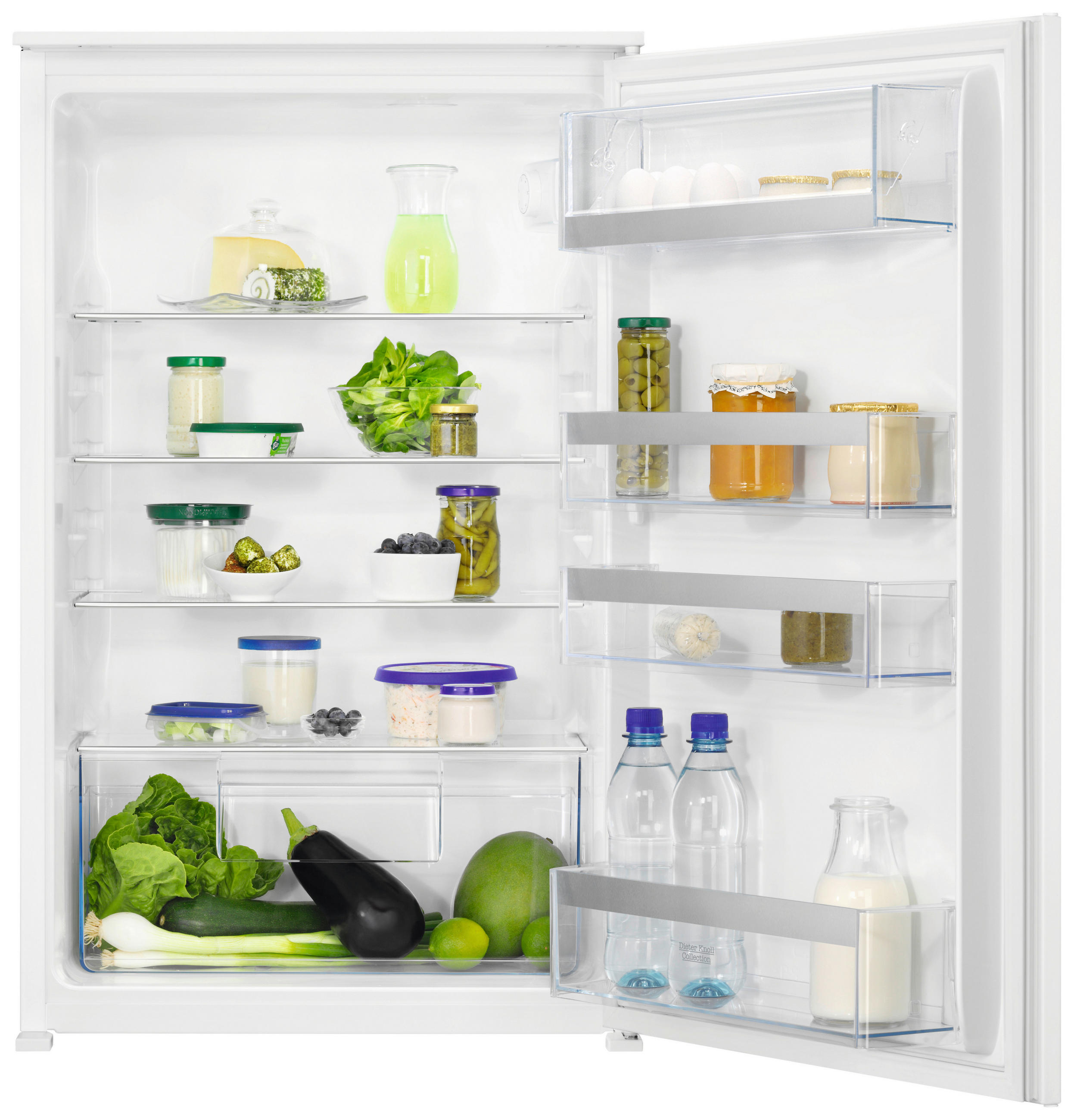 KÜHLSCHRANK 54/87,3/54,9 cm DKBA1424SK  - Weiß, Basics, Glas/Kunststoff (54/87,3/54,9cm) - Dieter Knoll