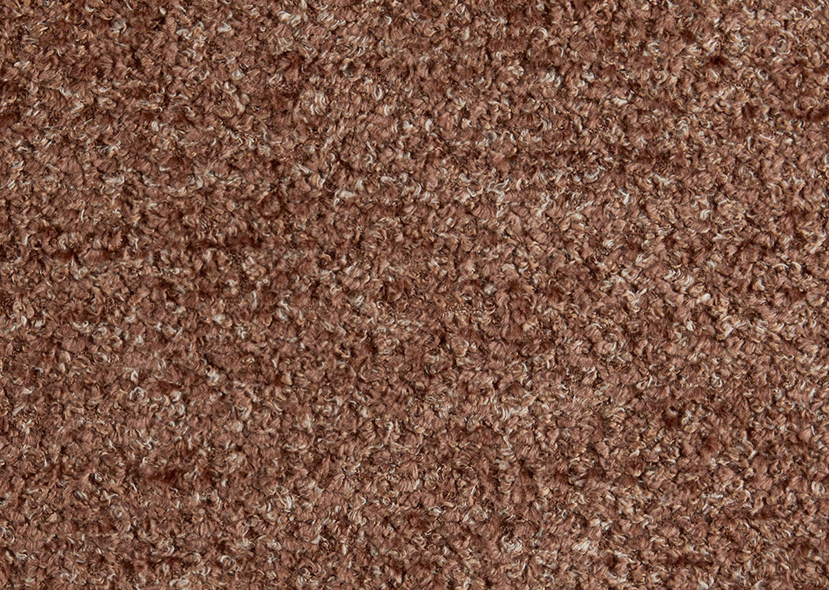 ARMLEHNSTUHL Teddystoff  - Haselnussfarben/Schwarz, Design, Textil/Metall (62/86/68cm) - Welnova