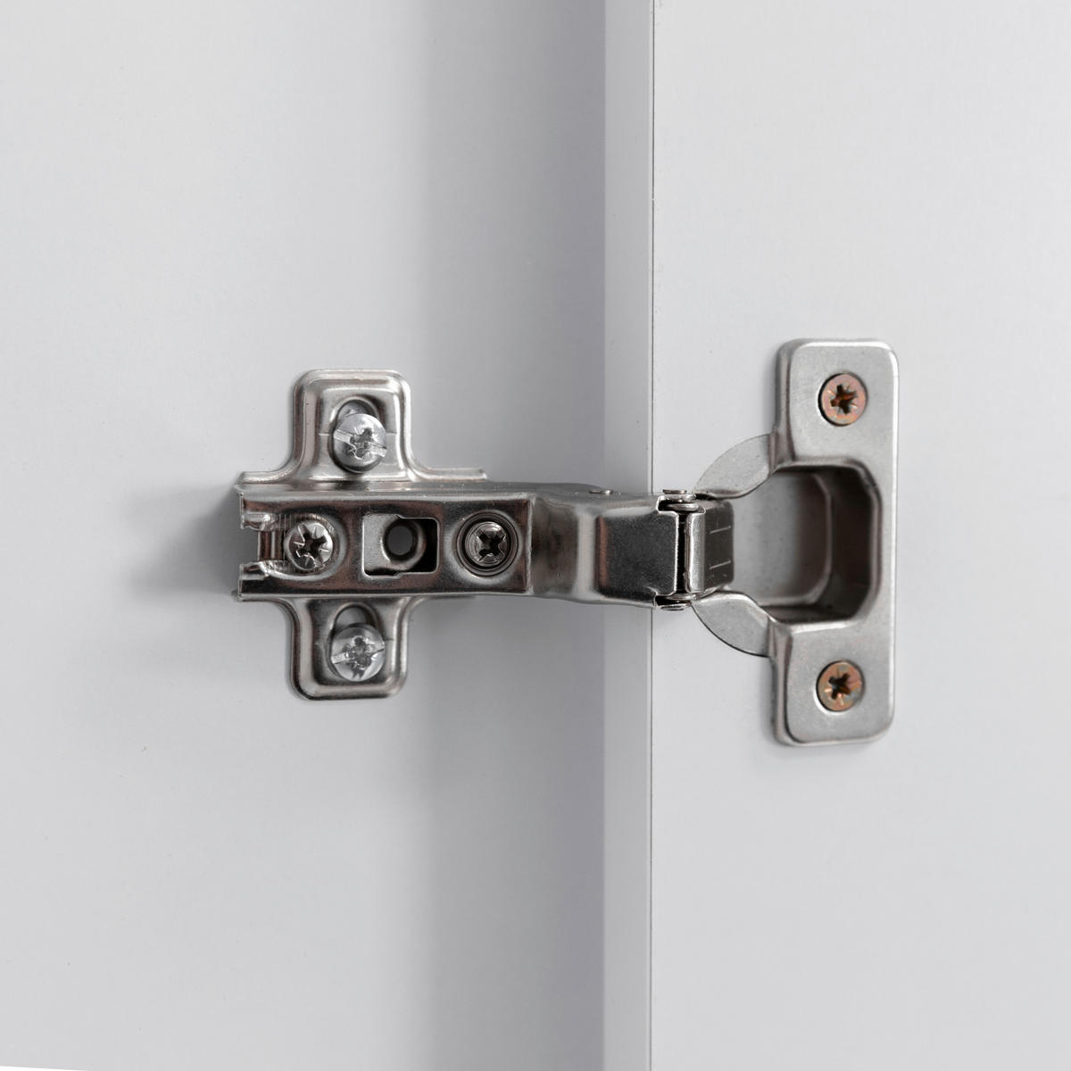 DREHTÜRENSCHRANK  in Weiß  - Schwarz/Weiß, MODERN, Holzwerkstoff/Metall (93/211/53cm) - MID.YOU