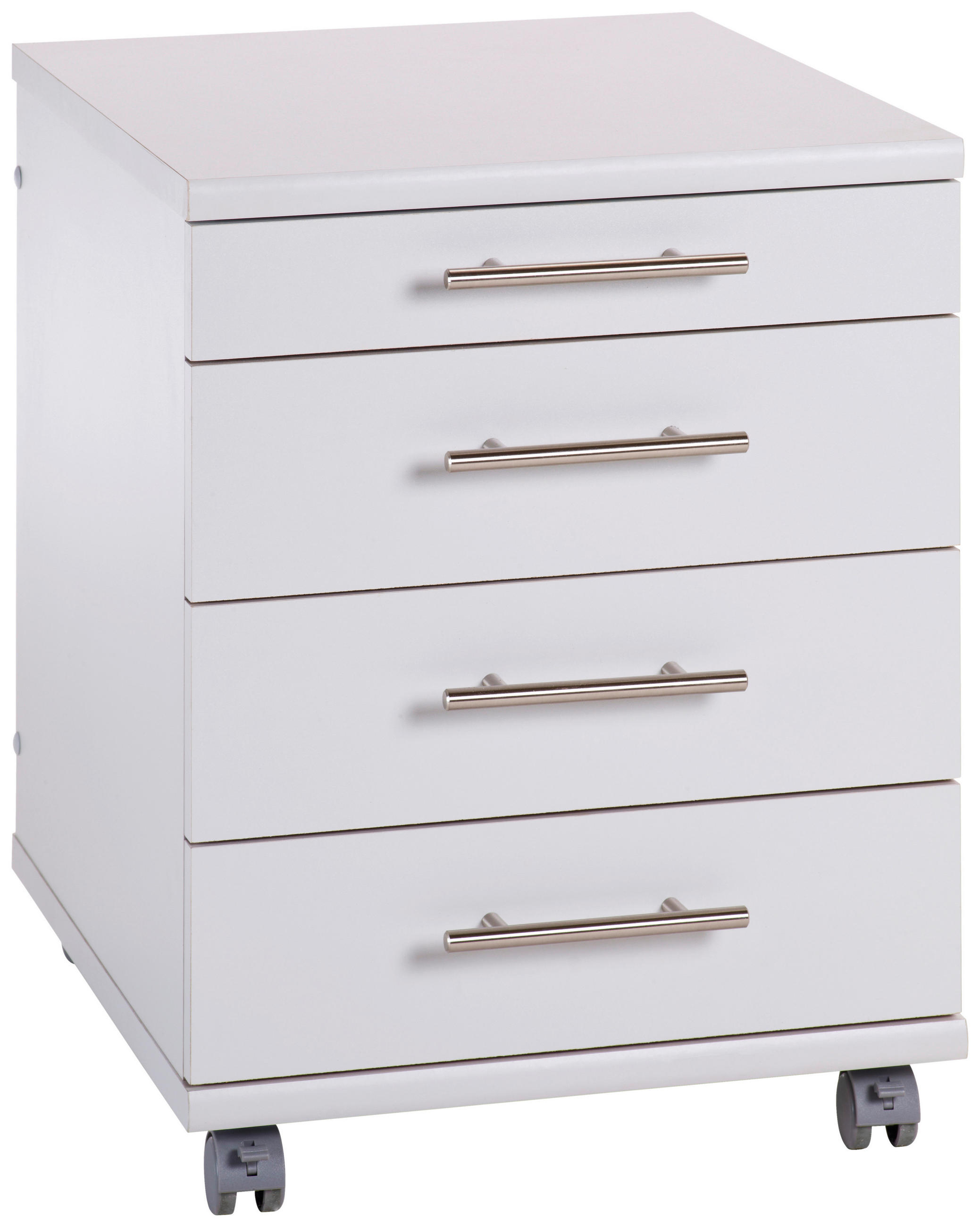 ROLLCONTAINER Hellgrau  - Silberfarben/Hellgrau, Basics, Holzwerkstoff/Kunststoff (41,6/56,9/50cm) - MID.YOU