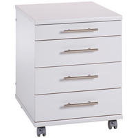 ROLLCONTAINER Hellgrau  - Silberfarben/Hellgrau, Basics, Holzwerkstoff/Kunststoff (41,6/56,9/50cm) - MID.YOU