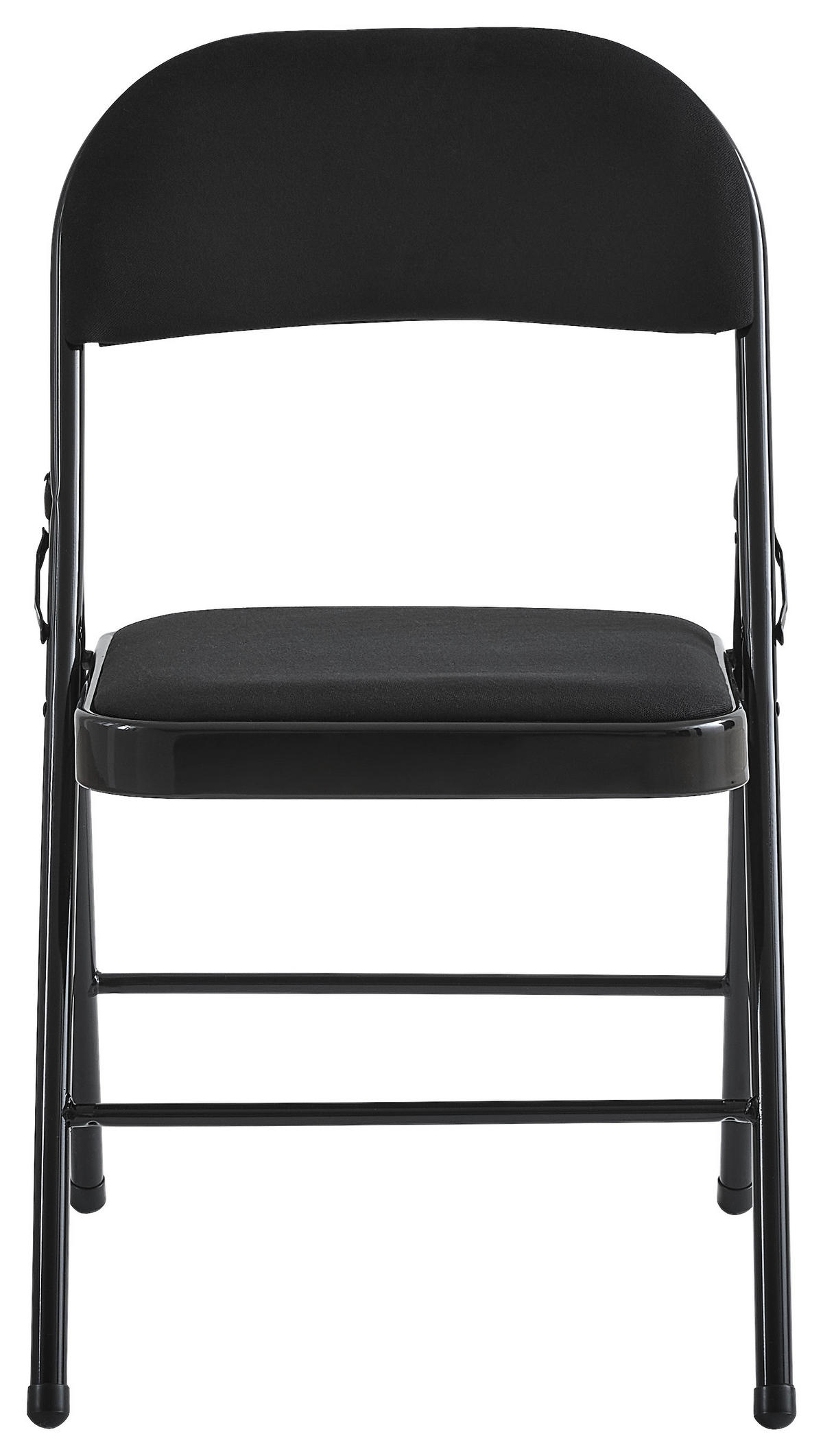 SCAUN PLIABIL in metal, textil negru  - negru, Basics, metal/textil (46,5/79/47cm) - Boxxx