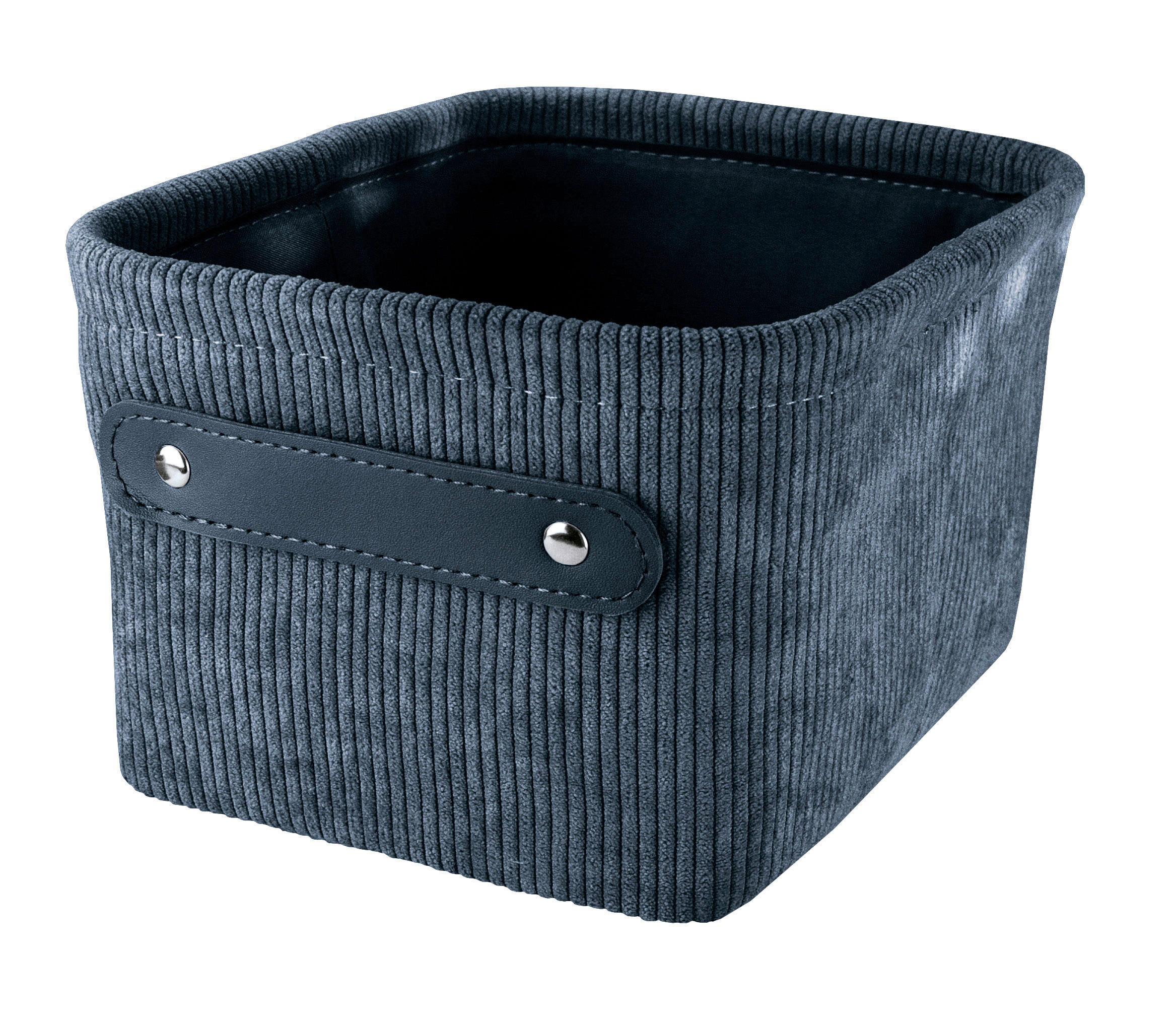 Kleine Wolke Aufbewahrungsbox Bedford Dunkelblau 17x11.5x22 cm