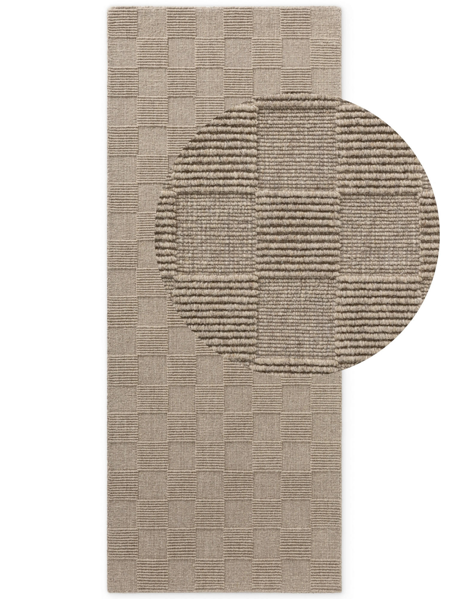 WOLLTEPPICH 80/200 cm Kollektion 1766 Grau, Beige  - Beige/Grau, Basics, Textil (80/200cm) - Villeroy & Boch
