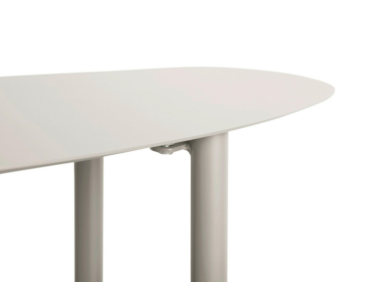 VITRINE  in Grau  - Grau, Basics, Metall (90/28/82cm) - Leitmotiv