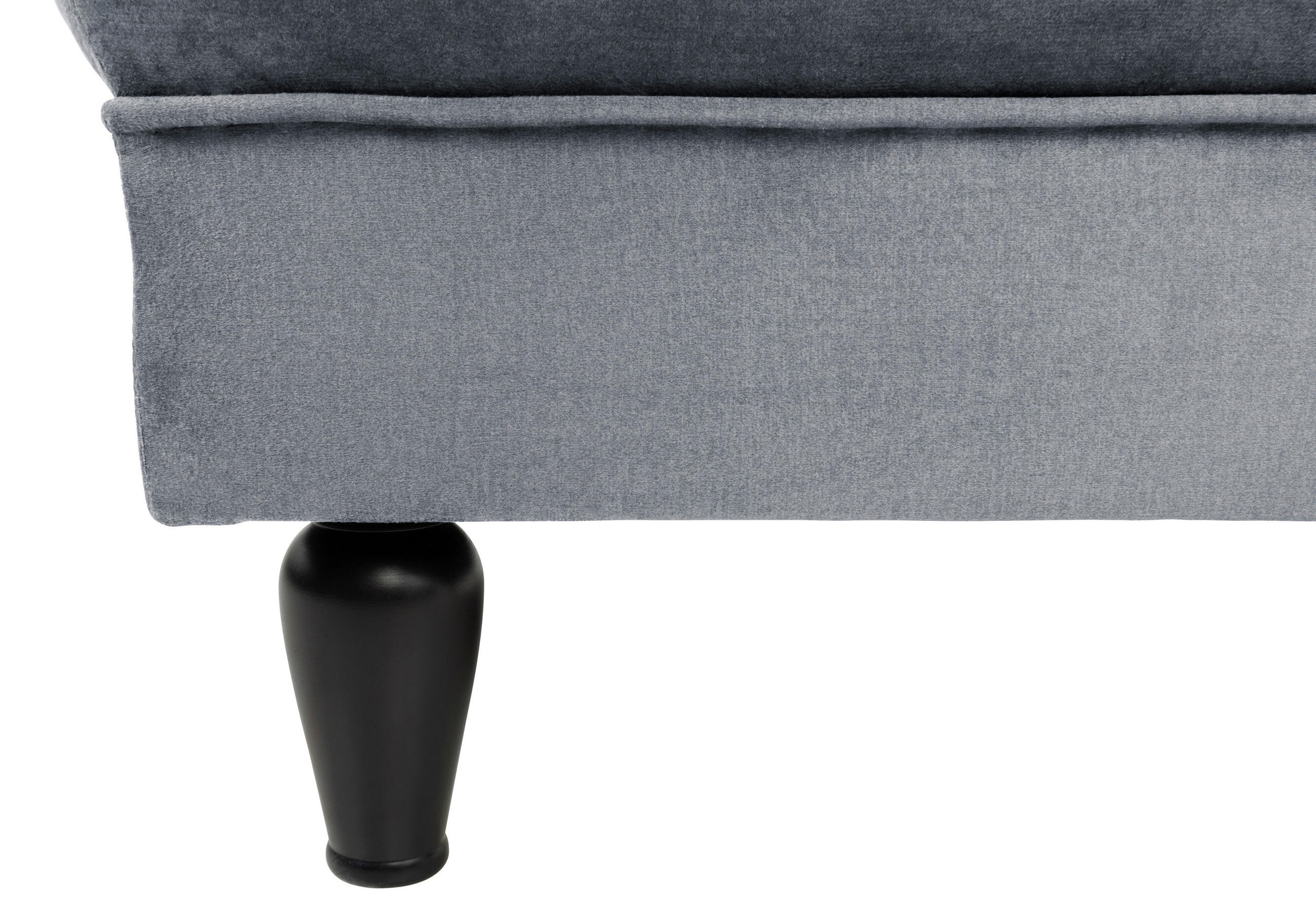 Thumbnail - Mid.you Hocker, Grau, Textil, Buche, vollmassiv, quadratisch, 82x44x82 cm, Made in EU, Wohnzimmer, Hocker, Sitzhocker