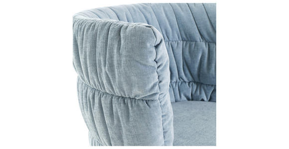 STUHL Flachgewebe Blau, Schwarz - Blau/Schwarz, Basics, Textil/Metall (62/80/62cm) - Carryhome