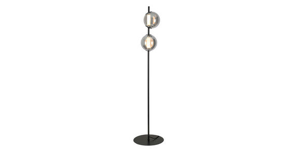 LED-STEHLEUCHTE 34/168 cm    - Chromfarben/Schwarz, Design, Glas/Kunststoff (34/168cm) - Dieter Knoll