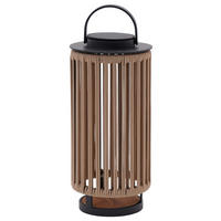 SOLÁRNÍ SVÍTIDLO, 21,5/45/21,5 cm - tmavě šedá/přírodní barvy, Design, kov/textil (21,5/45/21,5cm) - Ambia Garden