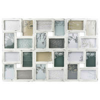RÁM NA OBRAZOVÉ KOLÁŽE, 24 foto, 85,5/57 cm - bílá, Basics, plast (85,5/57cm) - Nielsen
