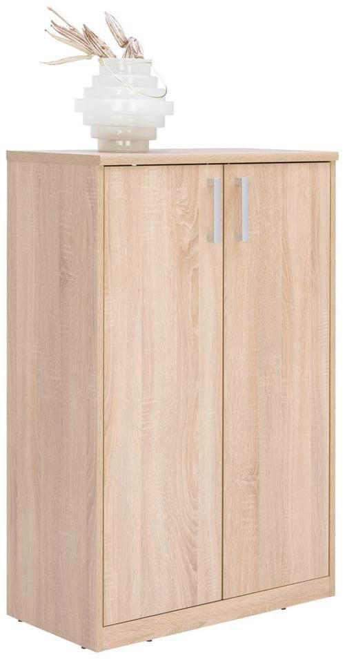 KOMÓD 72/110/36 cm  - ezüst/fekete, Konventionell, faalapú anyag/fém (72/110/36cm) - Xora