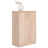 KOMÓD 72/110/36 cm  - ezüst/fekete, Konventionell, faalapú anyag/fém (72/110/36cm) - Xora
