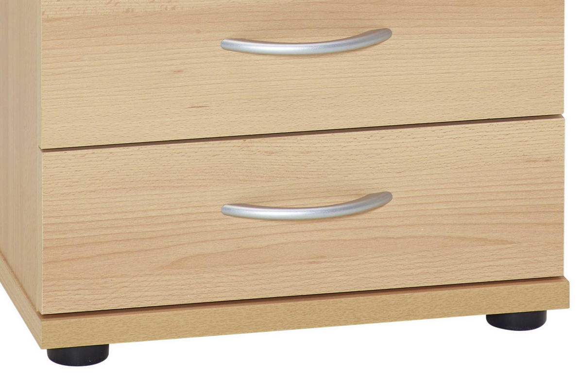 CONTAINER Buchefarben  - Silberfarben/Buchefarben, Basics, Holzwerkstoff/Kunststoff (41,6/53,4/50cm) - MID.YOU