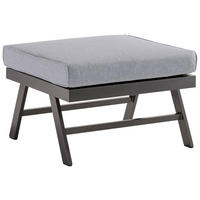 LOUNGETISCH  - Hellgrau/Grau, Basics, Textil/Metall (72/72/47cm) - Sieger